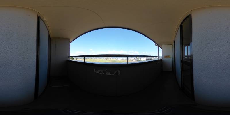 パノラマ画像バルコニー