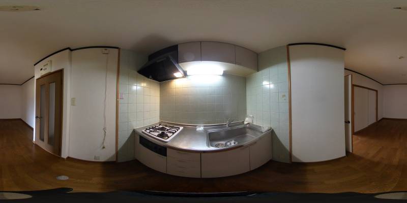 パノラマ画像キッチン