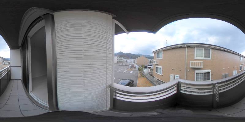 パノラマ画像バルコニー