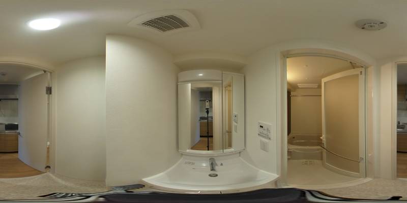 パノラマ画像洗面所