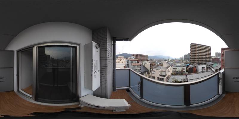 パノラマ画像バルコニー