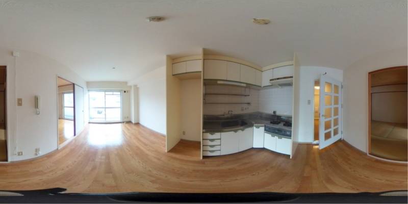 パノラマ画像キッチン