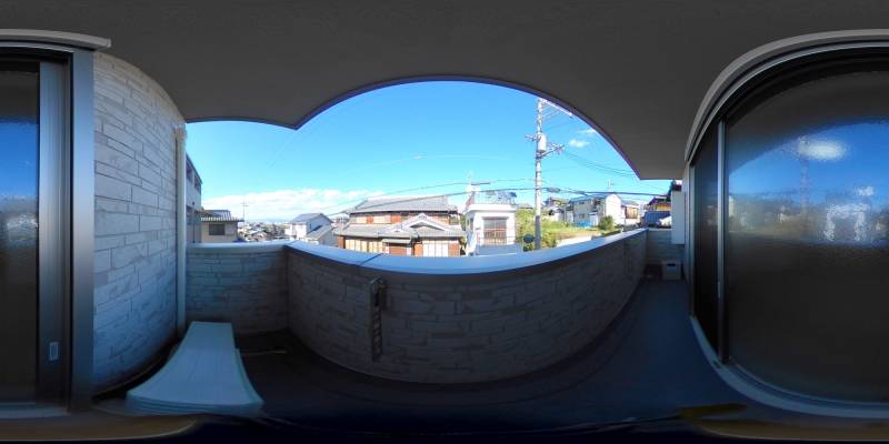 パノラマ画像バルコニー