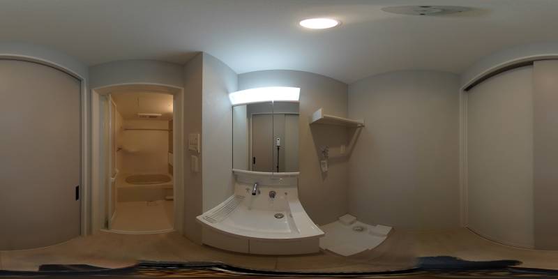 パノラマ画像洗面所