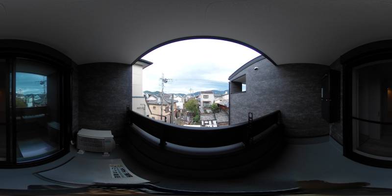 パノラマ画像バルコニー