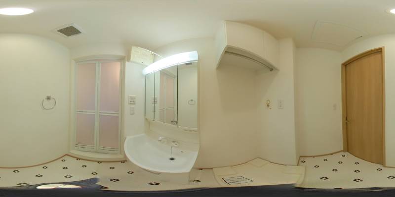 パノラマ画像洗面所