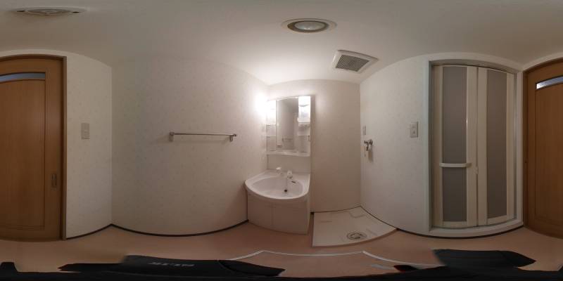 パノラマ画像洗面所