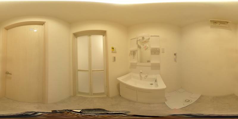 パノラマ画像洗面所