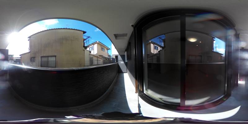 パノラマ画像バルコニー