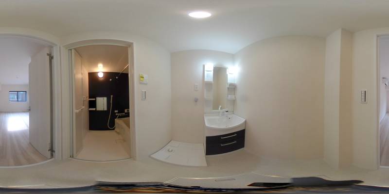 パノラマ画像洗面所