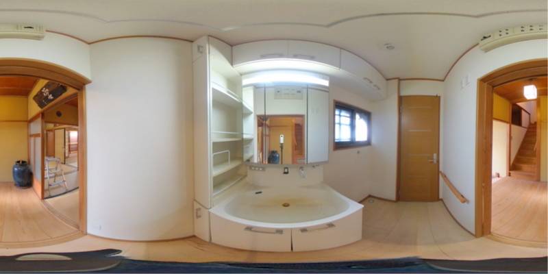 パノラマ画像洗面所