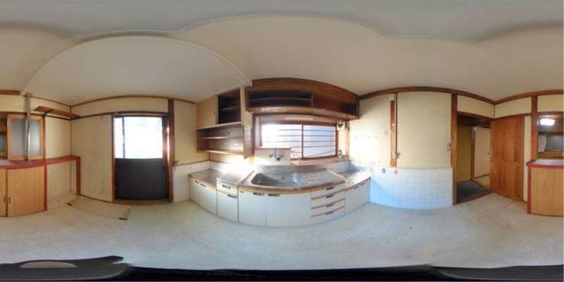 パノラマ画像キッチン