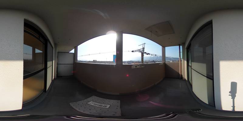 パノラマ画像バルコニー