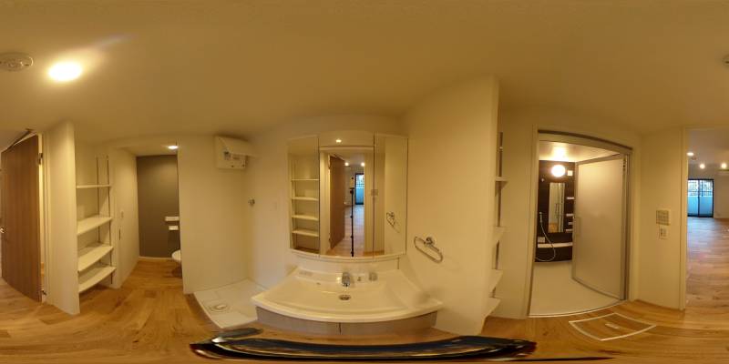 パノラマ画像洗面所