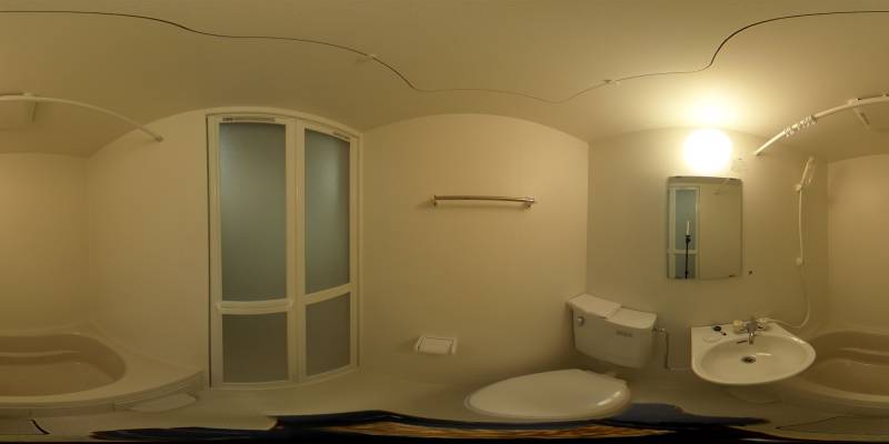 パノラマ画像バスルーム