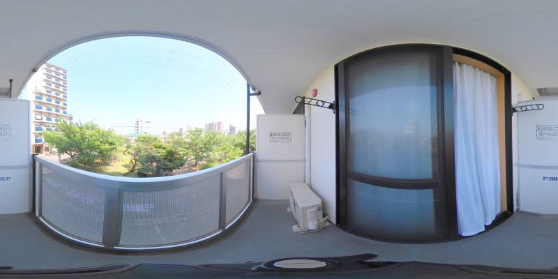 パノラマ画像バルコニー