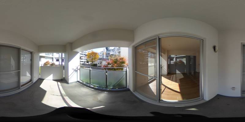 パノラマ画像バルコニー