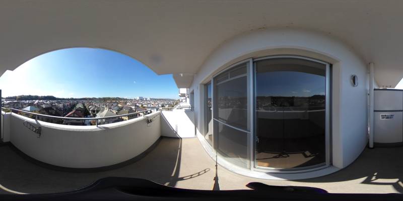 パノラマ画像バルコニー