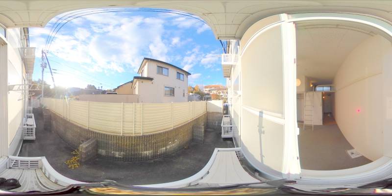パノラマ画像バルコニー