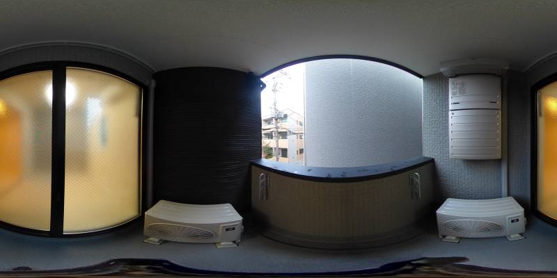 パノラマ画像バルコニー