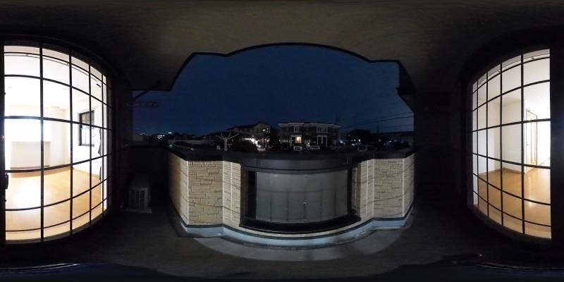 パノラマ画像バルコニー