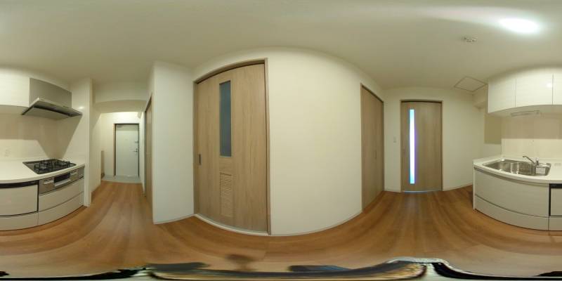 パノラマ画像キッチン