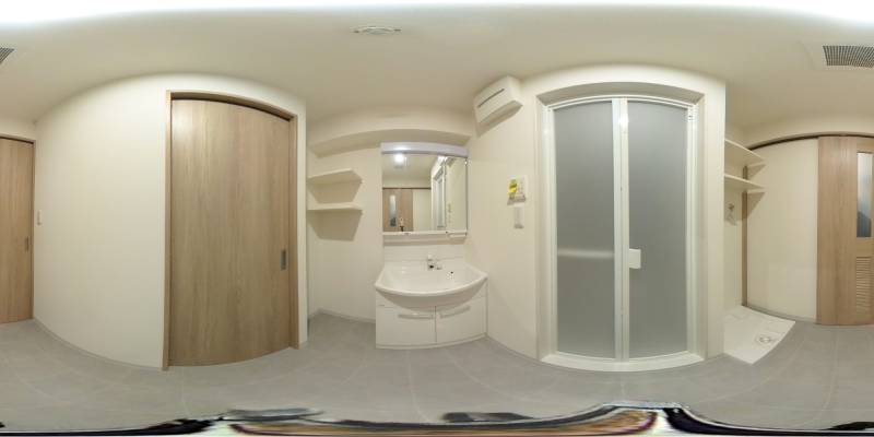 パノラマ画像洗面所