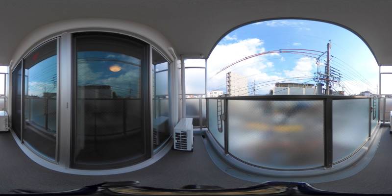 パノラマ画像バルコニー