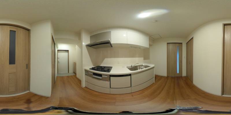 パノラマ画像キッチン
