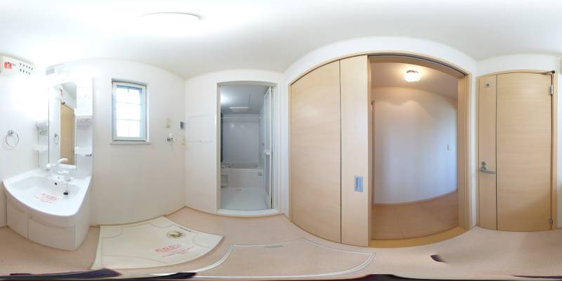 パノラマ画像洗面所