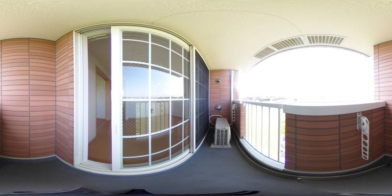 パノラマ画像バルコニー