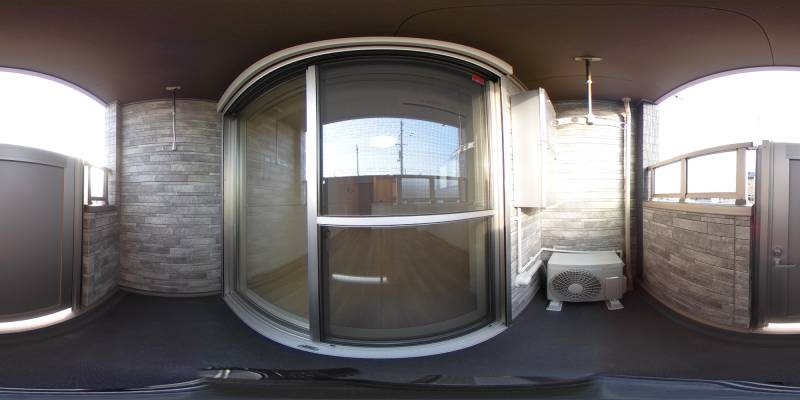 パノラマ画像バルコニー