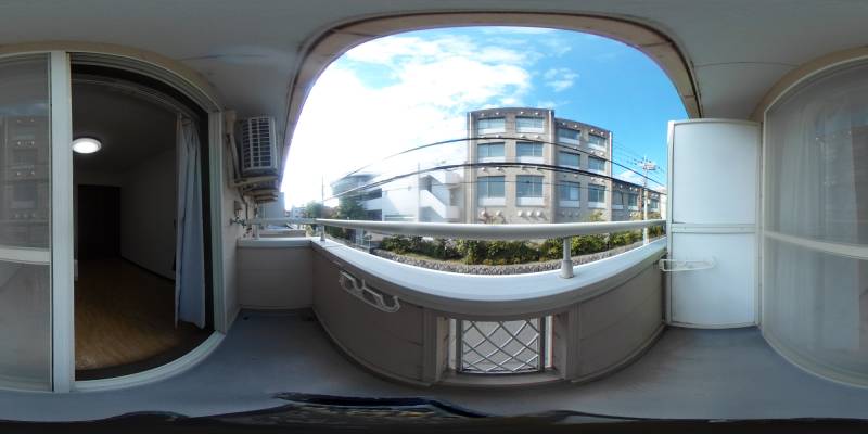 パノラマ画像バルコニー