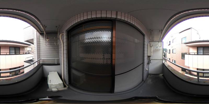 パノラマ画像バルコニー