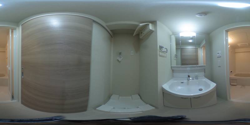 パノラマ画像洗面所