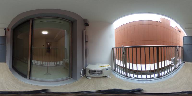 パノラマ画像バルコニー