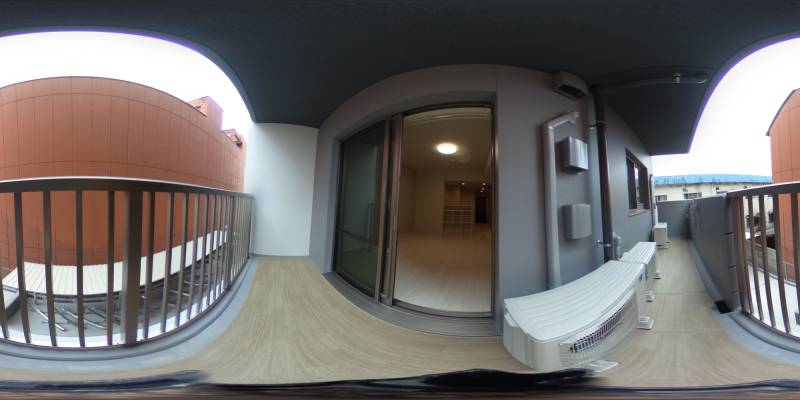 パノラマ画像バルコニー