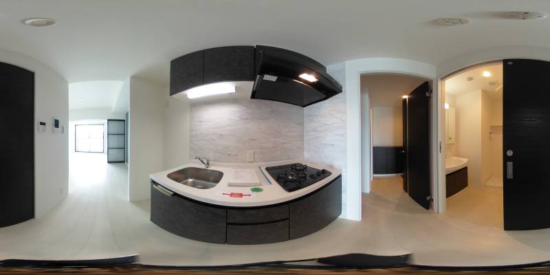 パノラマ画像キッチン