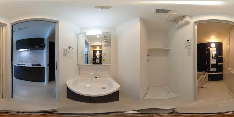 パノラマ画像洗面所