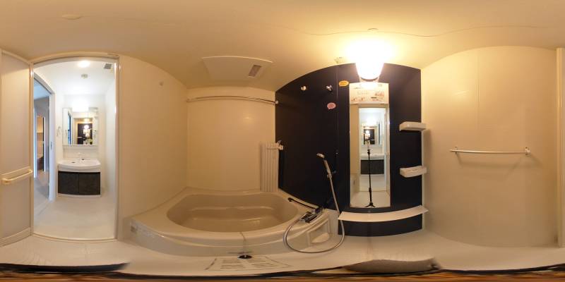 パノラマ画像バスルーム