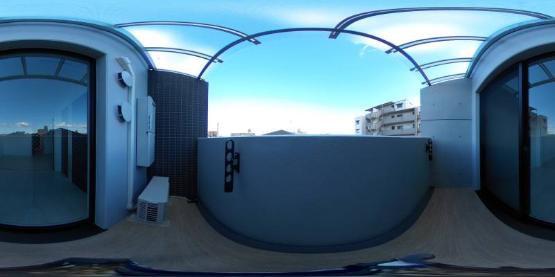 パノラマ画像バルコニー