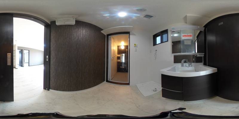 パノラマ画像洗面所