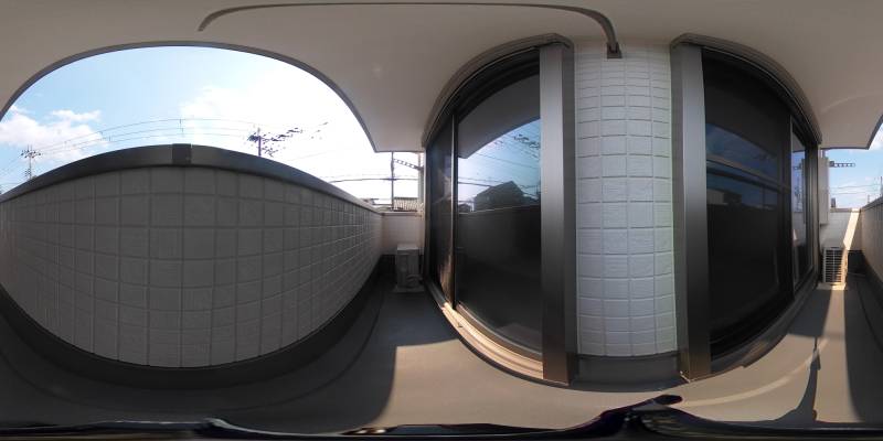 パノラマ画像バルコニー