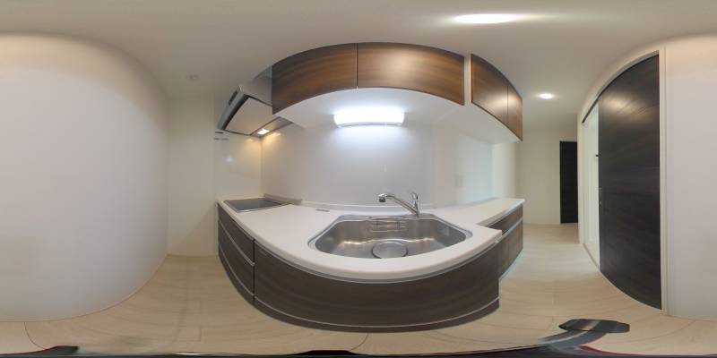 パノラマ画像キッチン