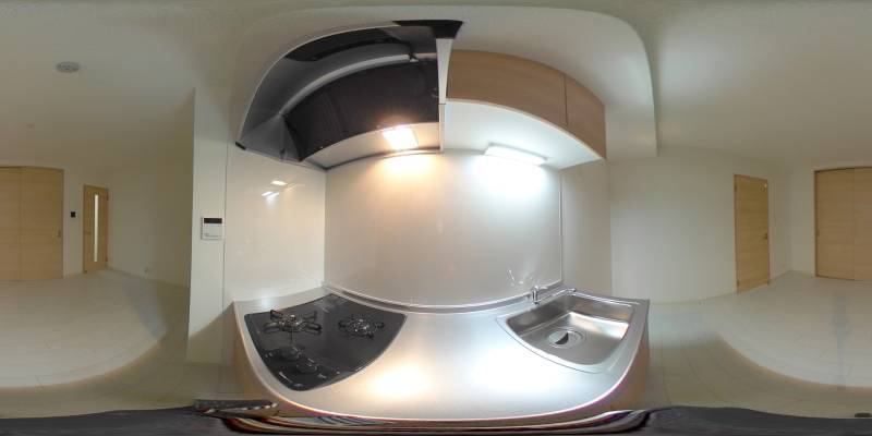 パノラマ画像キッチン