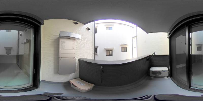 パノラマ画像バルコニー