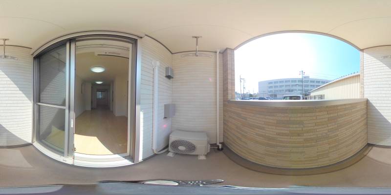 パノラマ画像バルコニー