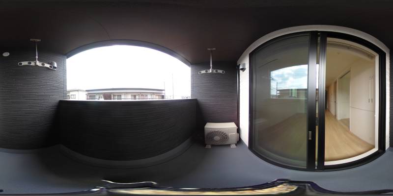 パノラマ画像バルコニー