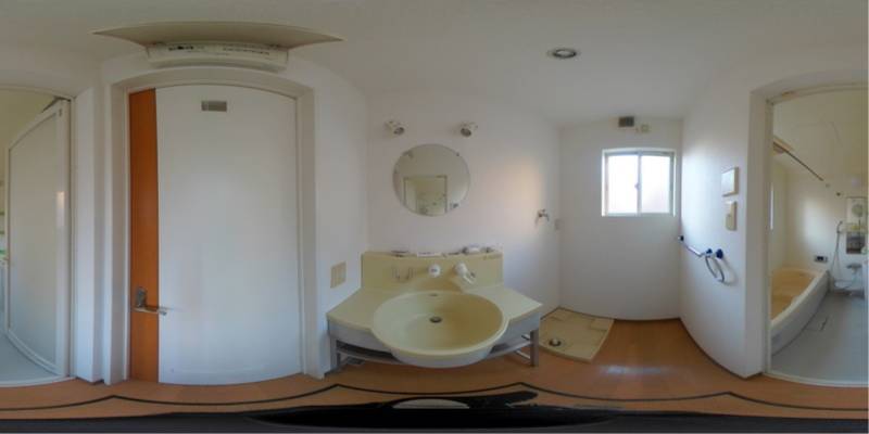 パノラマ画像洗面所