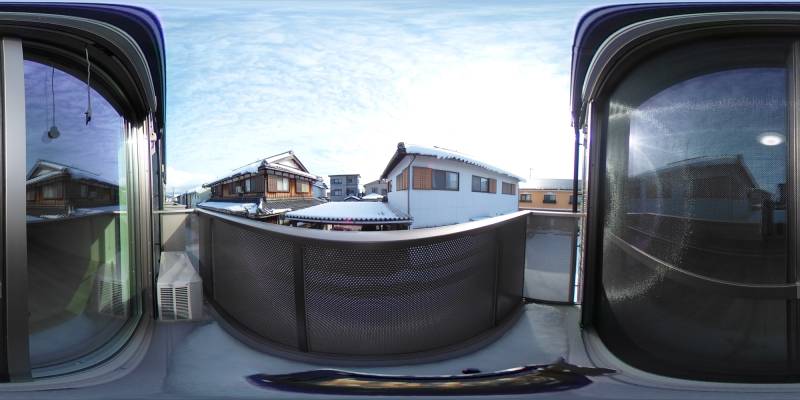 パノラマ画像バルコニー